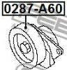 FEBEST 0287-A60 Tensioner Pulley, v-ribbed belt